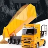 2.4GHZ 6CH Remote Control Truck With LED Light  Big Dump Truck Load 2250g Electric Toy Car Model Semi-Trailer  For Kids Gifts 2