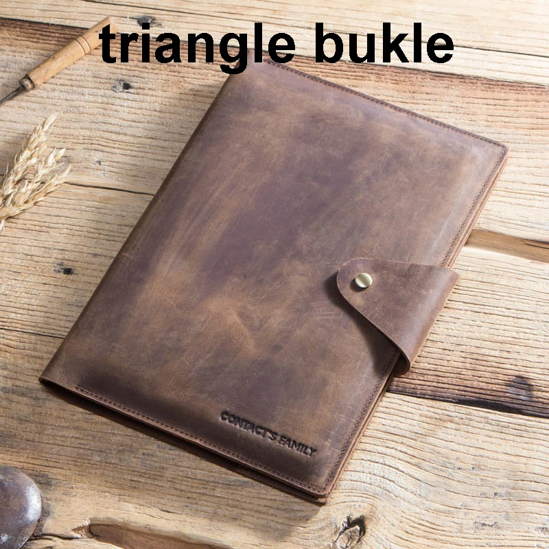Чехол для планшета, сумка для iPad mini 2 3 4 5, чехол из воловьей кожи, чехол для iPad mini 7,9 дюймов, держатель для карт, карман для ноутбука - Цвет: triangle buckle