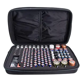 

Pro Battery Charger Storage Bag - Aa Aaa Battery No. 5 No. 7 9V No. 1 No. 2 Battery Storage Bag Shockproof Pack