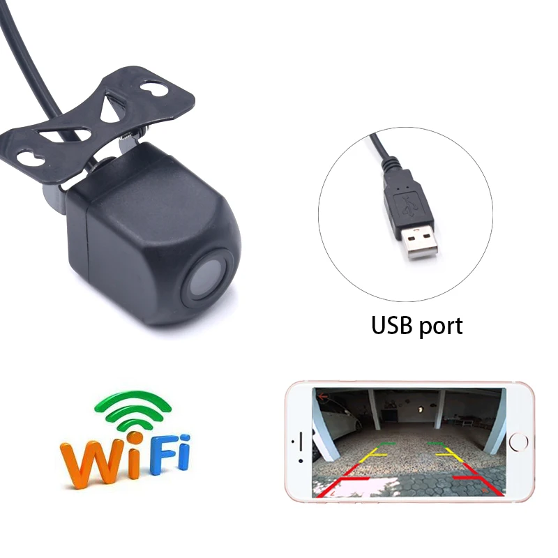 Wi-Fi камера заднего вида ночного видения для ipad iPhone с usb-портом | Автомобили и