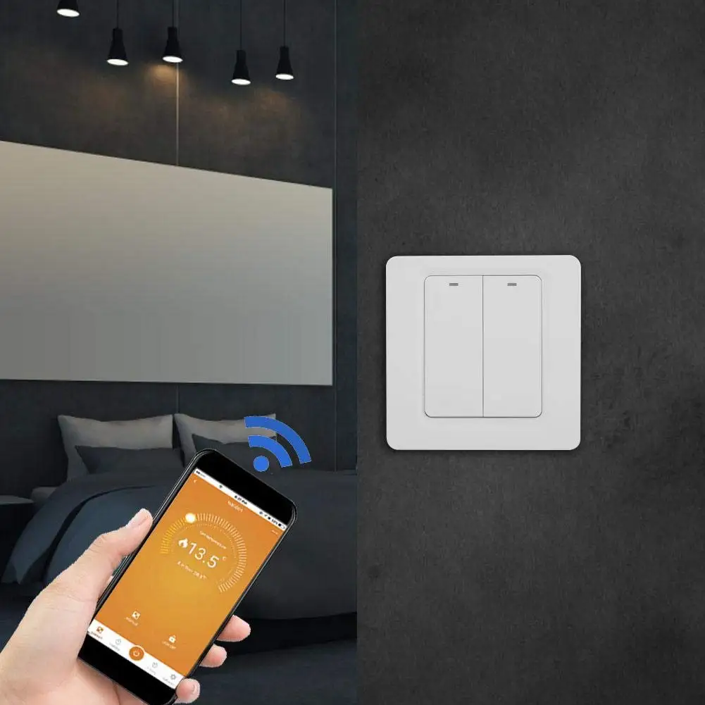 WiFi смарт светильник Настенные переключатели давления Интеллектуальный