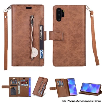

Zipper Wallet Phone Case For Samsung Note 10 Plus 9 8 A70 A50 A60 A40 A20E A7 Flip Leather Case For Samsung S10 S9 S8 Plus S10e