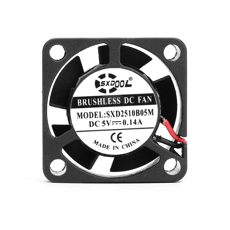 1 шт. SXDOOL Mini Micro DC 5 В 2Pin 2 см 25 мм 25x25x10 2510 маленький Бесщеточный вентилятор