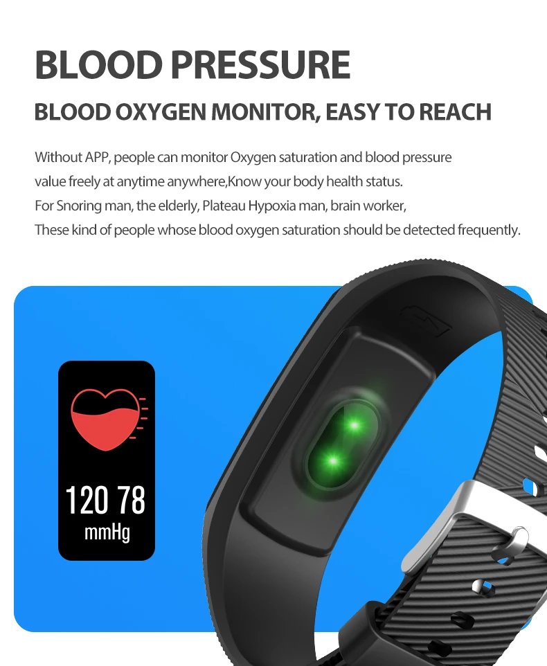 Mk1 pulseira inteligente ip67 à prova dip67