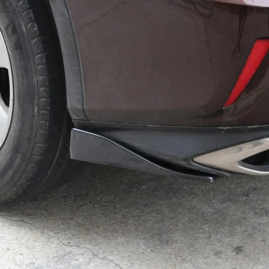 

2pcs Universal Car Rear Bumper Lip Winglets Side Skirt Extensions ,35cm Style Angle Splitters Diffuser Decorative Protection