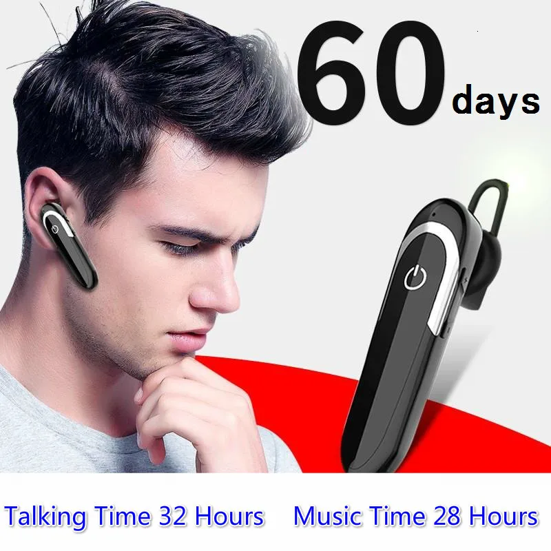 

2019 New 100% Original Bluetooth Headset Driver Headset With Mic High Quality Wireless Earphone Hands free Car Earpiece Black