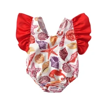 Купальник для девочки с бантом и открытой спиной; купальный костюм для малышей; летняя пляжная одежда для детей; цельный купальный костюм