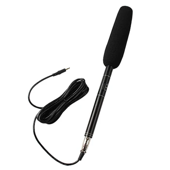 

Professional Reporter Interview Microphone Super Uni-Directional Condenser MIC Wired Microphone for Interview KTV Stage New