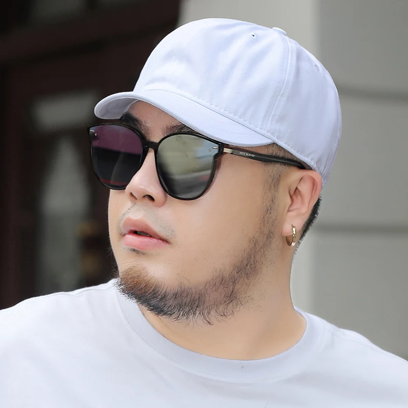 Short Brim Deep Top Large Cap Big Face Man Plus Size Sun Hat Male Summer Outdoors Cycling Cotton Sport Cap 54-60cm 59-65cm