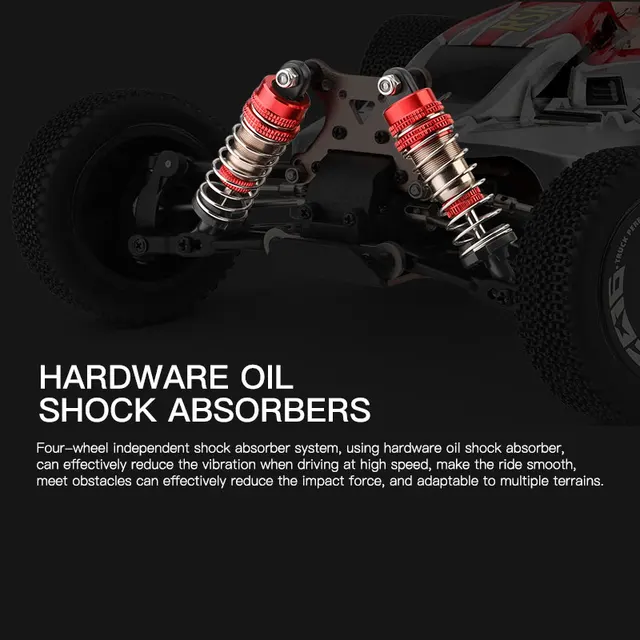 WLtoys 144001 959A 959B 2.4G Racing RC Car 70KM/H 4WD Electric High Speed Car Off-Road Drift Remote Control Toys for Children 3