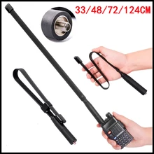 

CS Fighting Hunting Tactical Antenna SMA-Female For Baofeng UV5R UV82 888S Walkie Talkie Dual Band VHF UHF 144/430Mhz Foldable