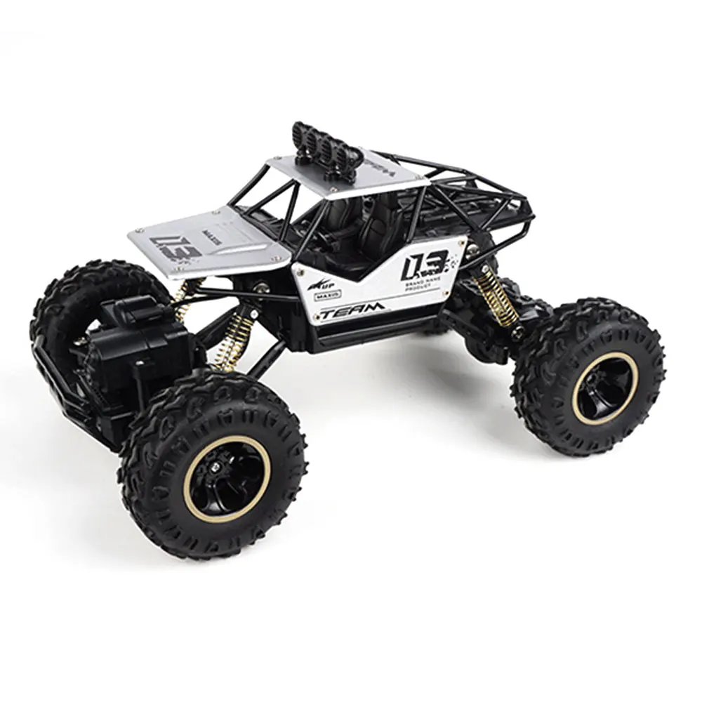 White 1:16 RC автомобиль 24 см 4WD Вождение высокоскоростной двойной привод двигателей Bigfoot модель дистанционного управления внедорожный автомобиль игрушки для детей - Цвет: White