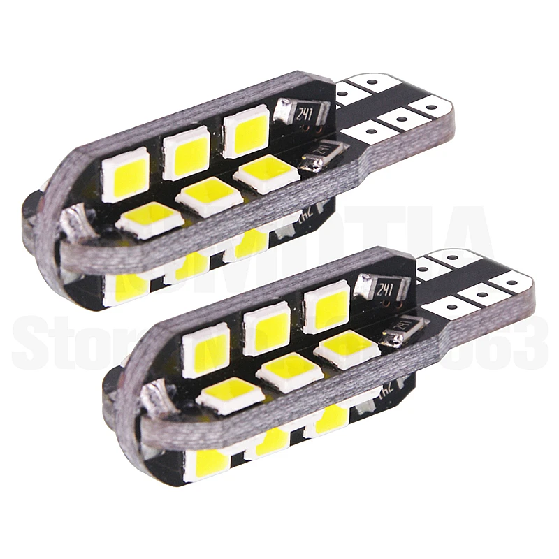 100x T10 194 168 W5W 24 светодиодный 501 2835 SMD авто отложным воротником сбоку номерной знак светильник лампа габаритного огня AC/DC 12V