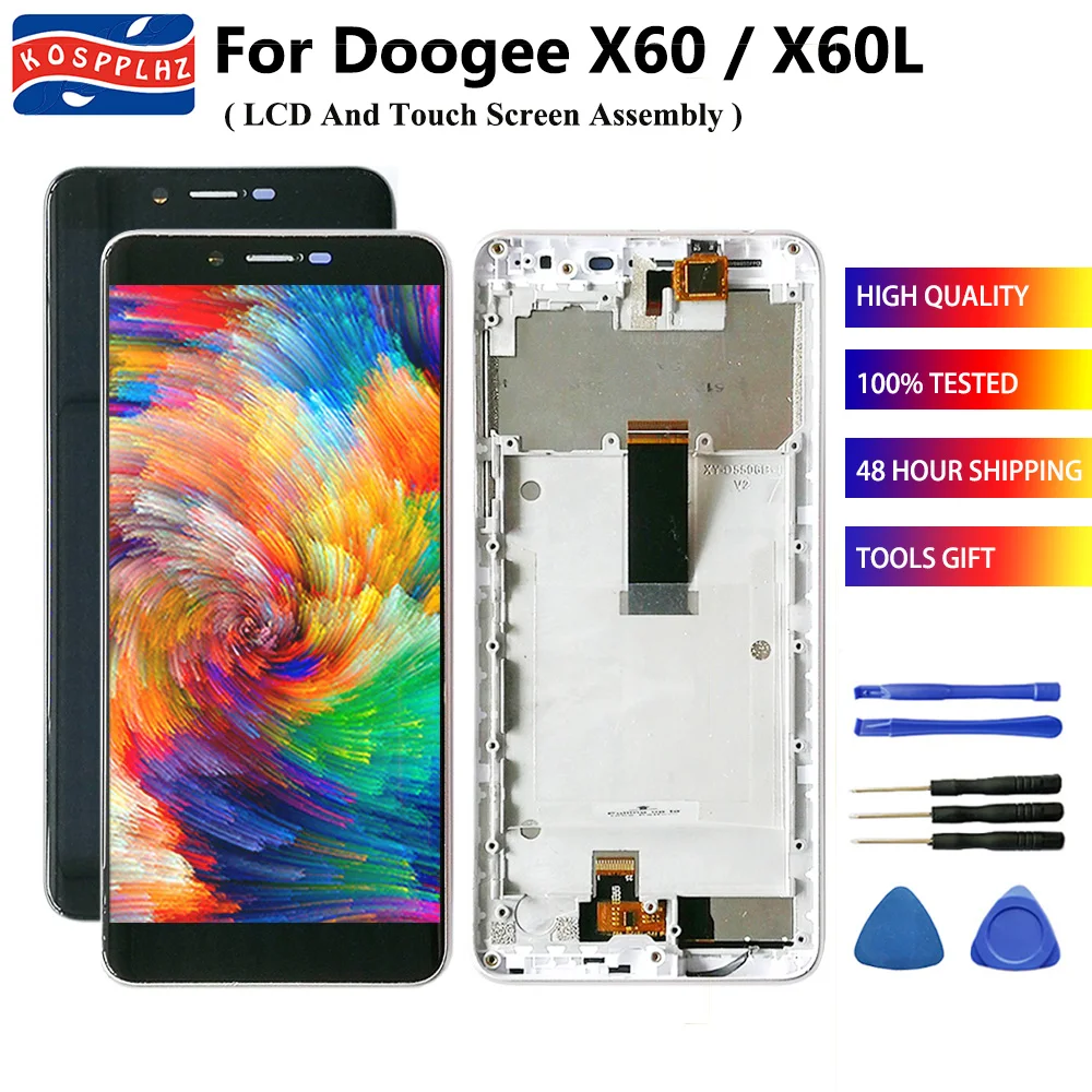 5 &quotДля DOOGEE X60 / X60L ЖК-дисплей Дисплей сенсорный датчик экрана в сборе запасная