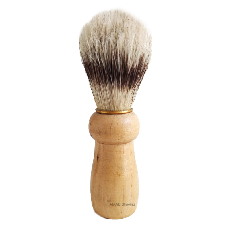 Faux Badger Hair Boar Bristle Brushes Wood Handle Shaving Kits Mans