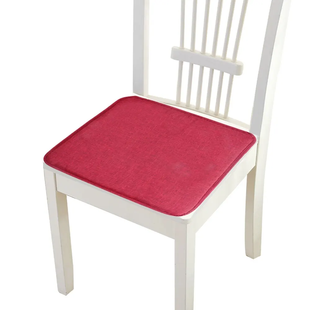 Однотонная квадратная подушка для сиденья Подушка стула нескользящий диван