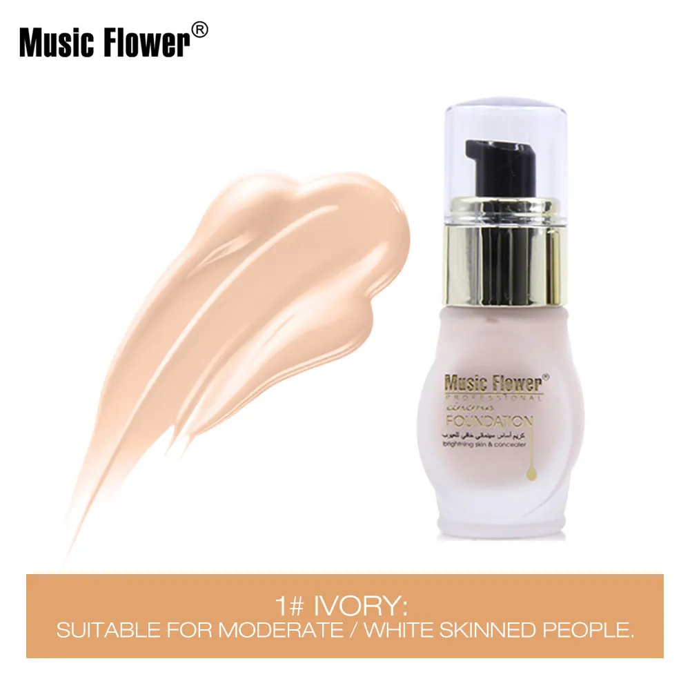 Music Flower косметика/основа Увлажняющая увлажняющий консилер макияж телесного цвета Контур для лица полное покрытие Корректирующее средство для лица Крем-основа - Цвет: Армейский зеленый