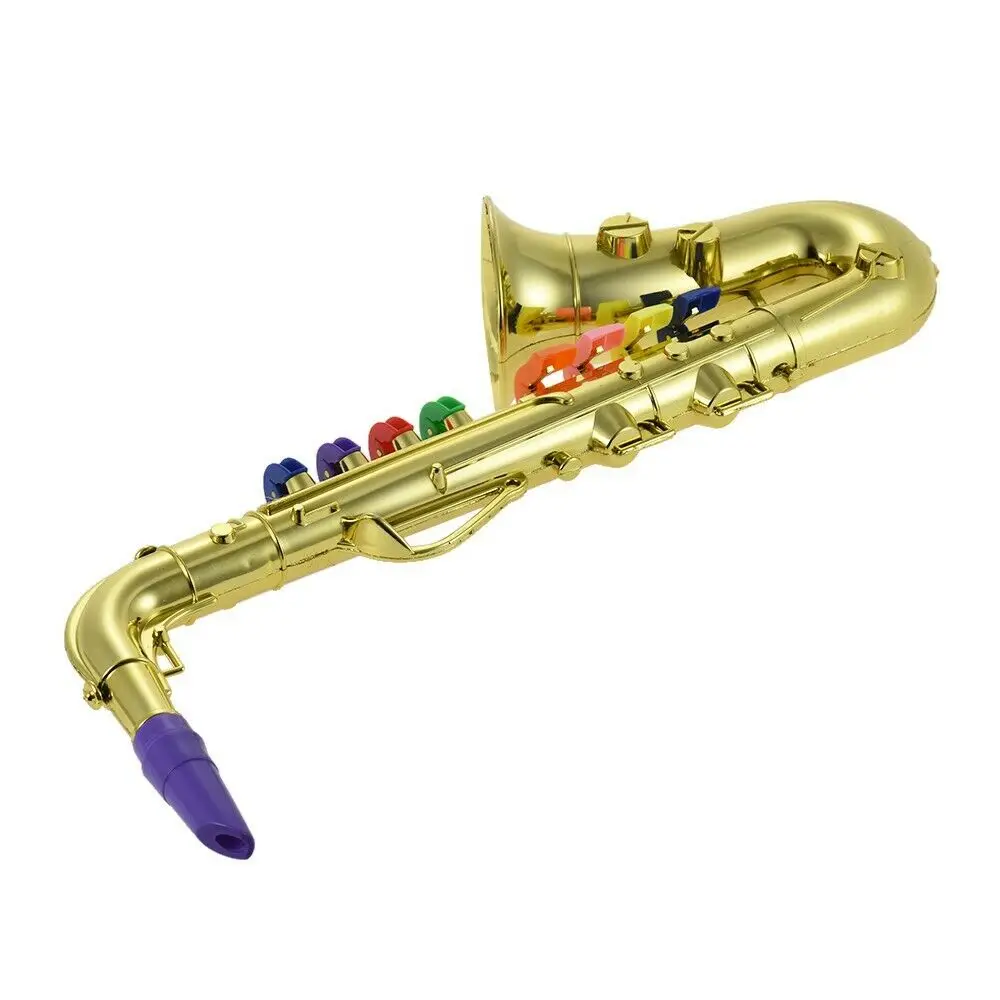K050030 детский мини музыкальный инструмент реквизит детский музыкальный игровой инструмент детский симулятор саксофон детский подарок серебряный/золотой цвет