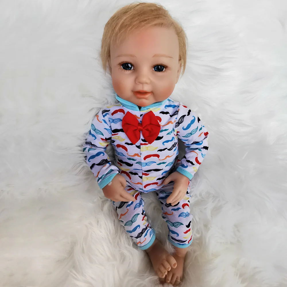 50 см ручной работы Мягкие силиконовые куклы Reborn Baby реалистичный вид новорожденный младенец получивший новую жизнь мальчик милый подарок на день рождения