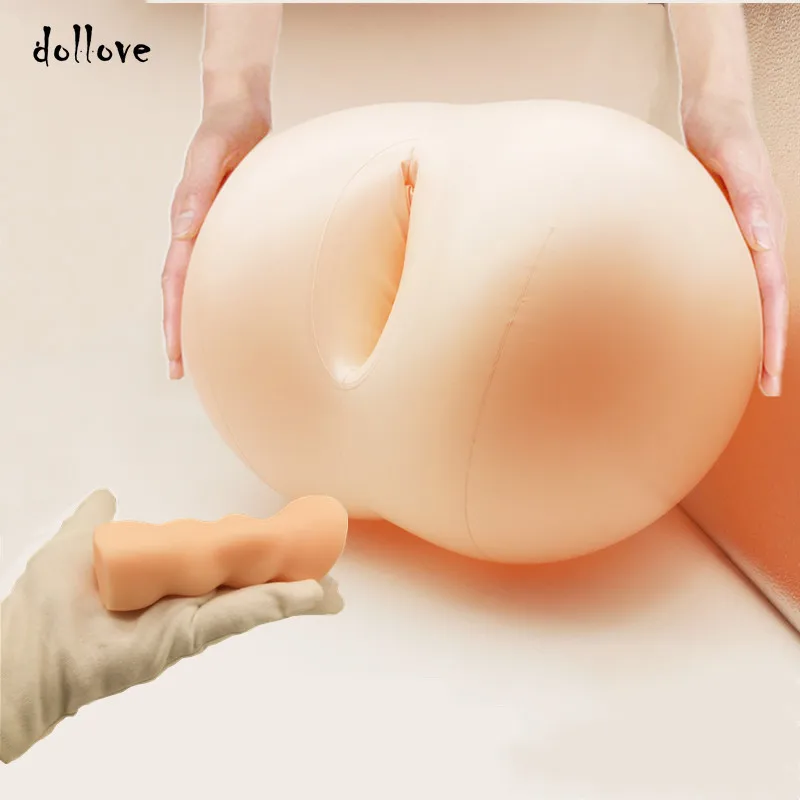 Tanie Dollove realistyczna pochwa z prawdziwą pochwą Insturbator dla mężczyzn nadmuchiwane niedopałki Sex