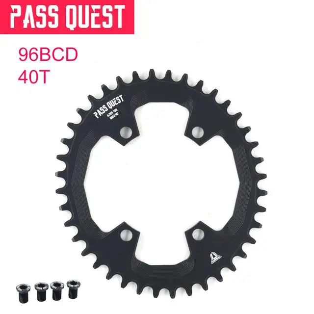 Пасс QUEST овальная 96BCD MTB узкая широкая Цепь 32 T/34 T/36 T/38 T/40 T/42 T велосипедная Звездочка для велосипеда/цепное колесо deore xt Crankset - Цвет: 40T