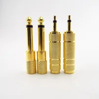 6.5mm Female to 3.5mm Male Jack 3.5 Female to 6.35mm Male Plug Mono Audio Microphone Adapter Converter Aux Cable Gold Plated s1