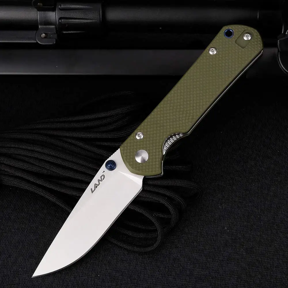 Складной нож Land 910 Plus Мультитул с зажимом для ремня и лезвием 12C27 Ручка G10 кемпинга
