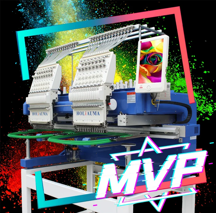 20 years service!! HO1502H Double head computerized 400*500mm 2 cap t-shirt flat embroidery machine for sale | Дом и сад