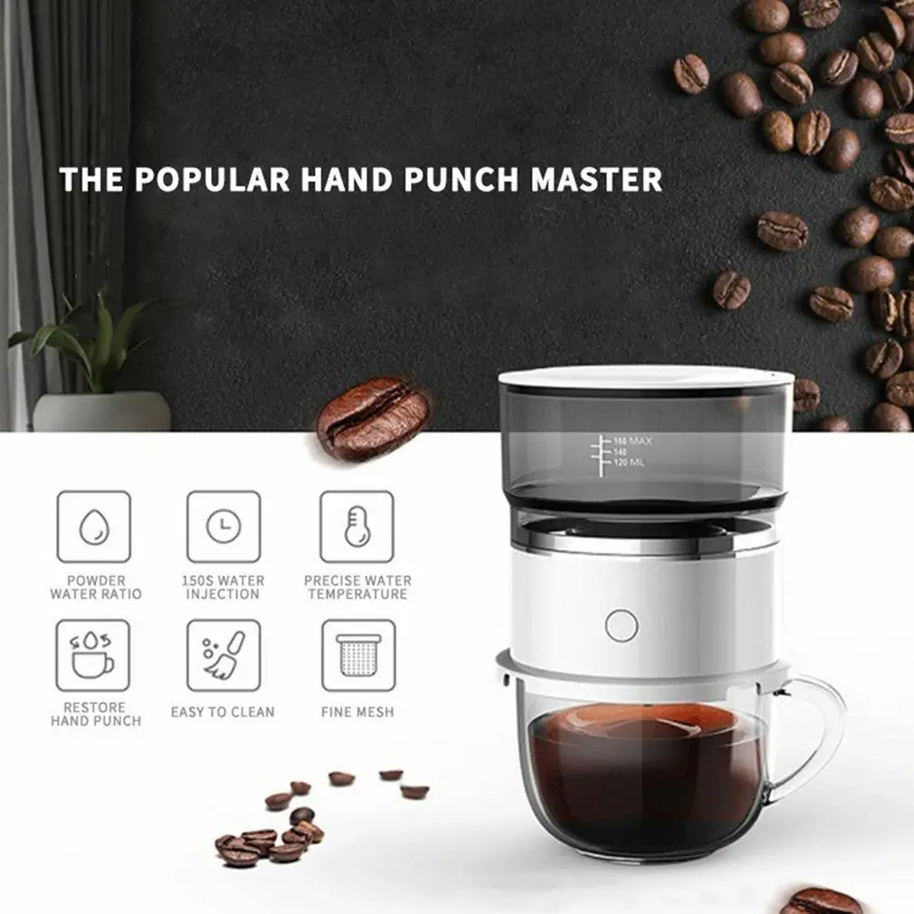 Cafetera eléctrica portátil de bolsillo, máquina de café automática,  accesorios de cocina para Espresso|Cafeteras| - AliExpress