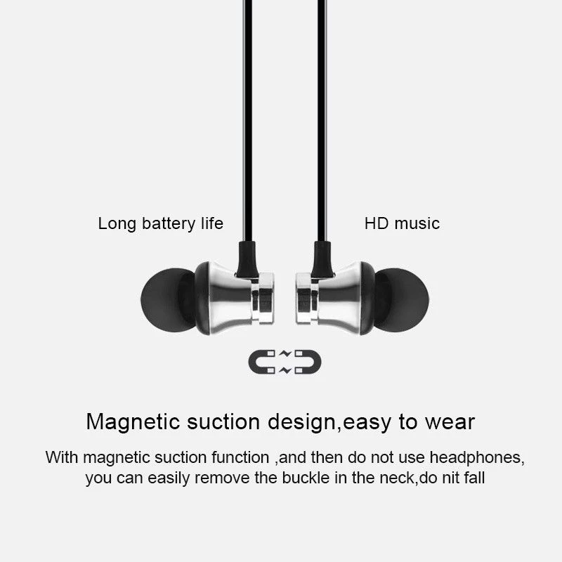 XT-11 беспроводные магнитные Bluetooth наушники Беспроводные спортивные наушники стерео Бас Наушники для прослушивания музыки с микрофоном гарнитура для huawei