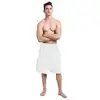 Sinland Wholesale Microfiber Men's Spa WrapS Towel Bath Towels With Snap Closure For Adults 24inx63in 1 Pack Hot Sale 3