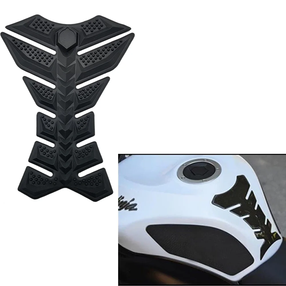 3D Black Fishbone Stickers Car Motorcycle Tank Pad Tankpad Protector For Motorcycle Universal Fishbone dilong w132 trolley luggage wheels accessories repair password suitcase pulley luggage universal wheel black a pair of casters