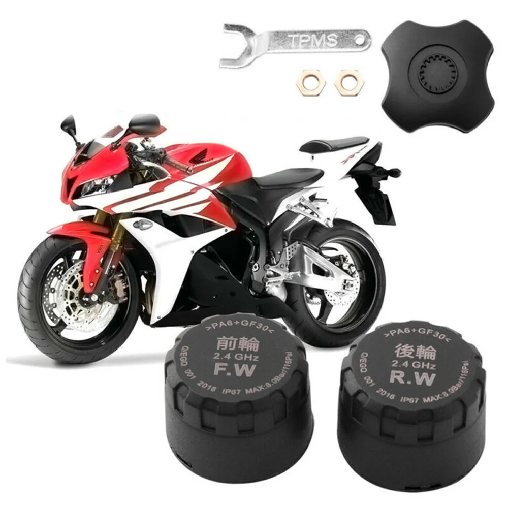 

Motorcycle Tire Temp Pressure Detector Monitor TPMS External Smart Bluetooth4.0 Brand New And High Quality