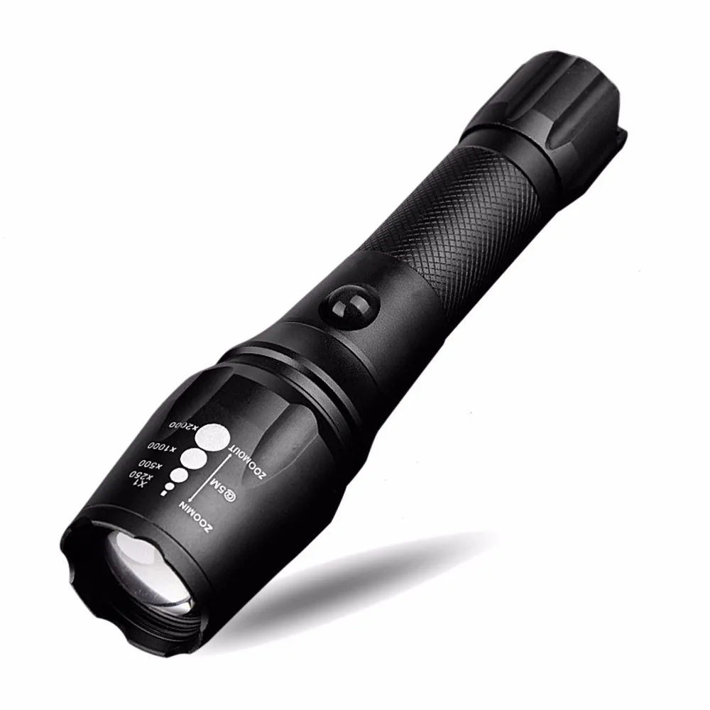 

G700 Zoomable CREE XML T6 LED Tactical Flashlight+18650 Battery+Charger+Case