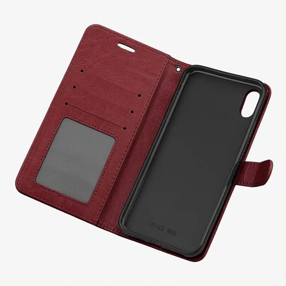 Простые кожаные чехлы, чехлы-книжки для Apple iPhone 4G 5G 6G 7G 8G 6+ 7+ 8+ подставка Fundas, одноцветная Рамка Держатель карточки Coque P08G