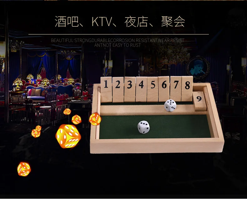 Креативные товары для игры в бар KTV, реквизит для питья, настольная игра, деревянная, две цифровые бирки для переворачивания