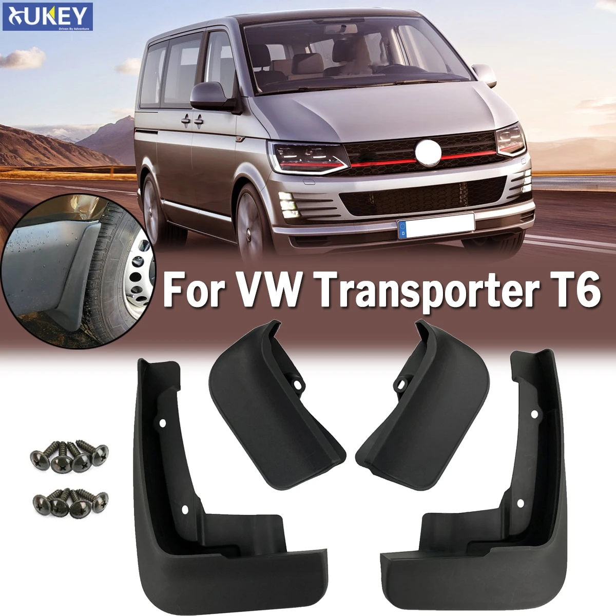 Литые Брызговики OE для VW Transporter Caravelle T6 Multivan 2015 2019 брызговики щитки