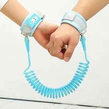 2,5 м детский безопасный поводок, Детская уличная противоутеряющаяся привязная веревка, защищающий от потери браслет, Детская безопасность