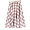 2022 HOT Autumn Winter Elegant Women skirt Vintage Plaid Woolen Woven skirts High quality High waist Retro Sweet Female skirt ► Photo 2/5