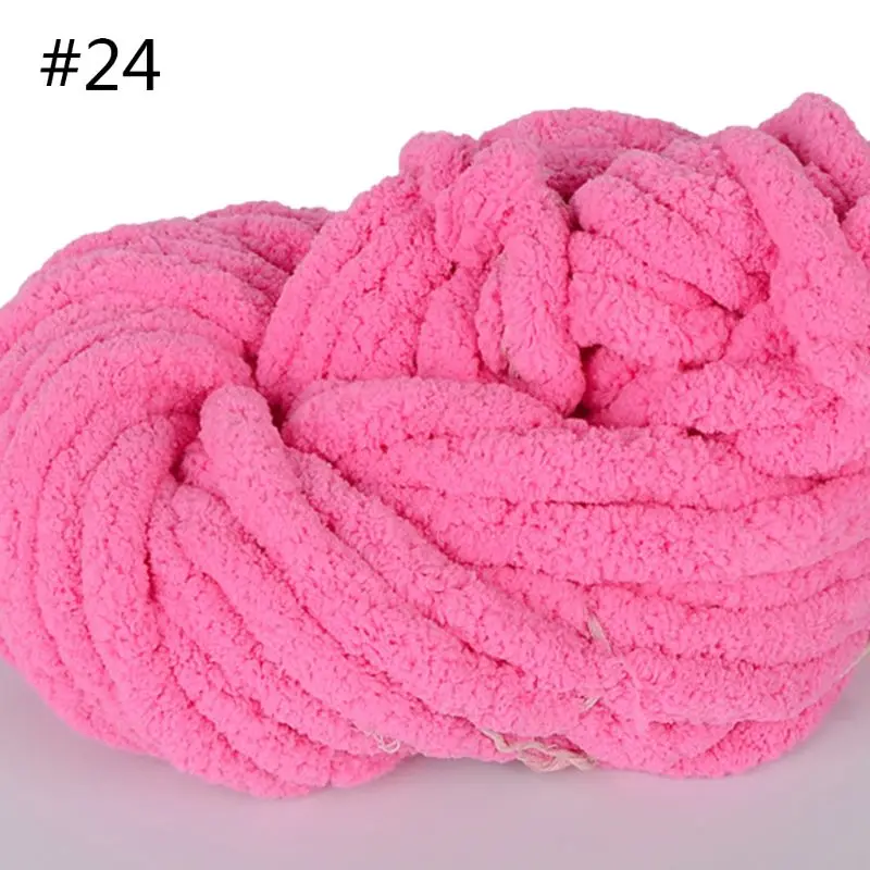 250 г супер мягкое теплое одеяло из синели пряжи DIY грубой шерсти пряжи вязание одеяло M2EF - Цвет: 24