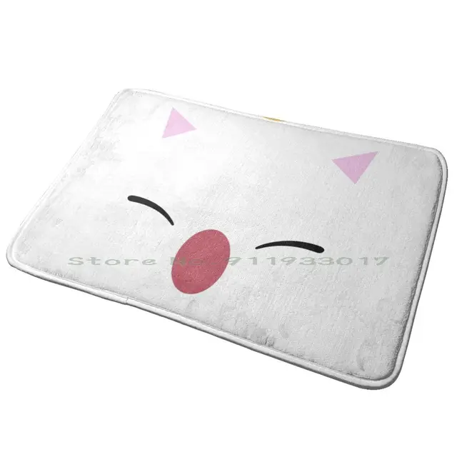 ファイナルファンタジーのモーグリ玄関ドアマットバスマットラグ