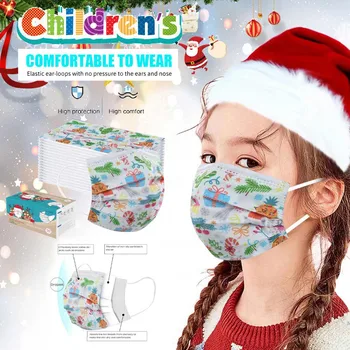 

50/100pc Children'halloween Cosplay Disposable Masque Mondmasker Mascarillas Desechable Eye Patch 3ply Earhook Mondkapjes