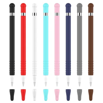 

Soft Silicone Compatible For Apple Pencil Case Compatible For IPad Tablet Touch Pen Stylus Sleeve TXTB1