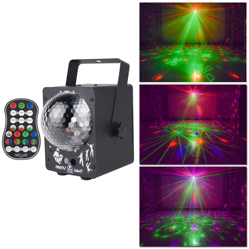 Лазерный RGB проектор YSH для дискотеки праздвечерние чный светильник с диджейским