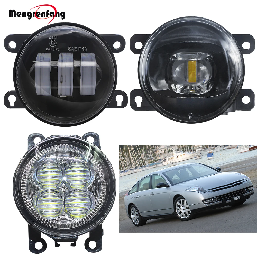 LED Fog Light Assembly DRL Car Front Bumper Lens Fog Lamp Daytime