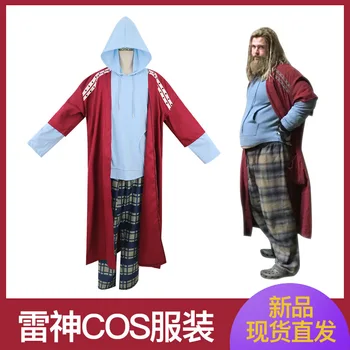 

2020 Movie Avengers 4 Endgame Thor Fat Coat uniform Cosplay Costume Thor Adult Man Clothing Suit Coat Lie Pants Pajama Outfit