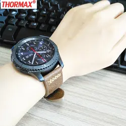 Лучший для samsung gear S3 frontier/классический ремешок для часов ручной работы из натуральной мягкой кожи сменный ремешок 22 мм samsung