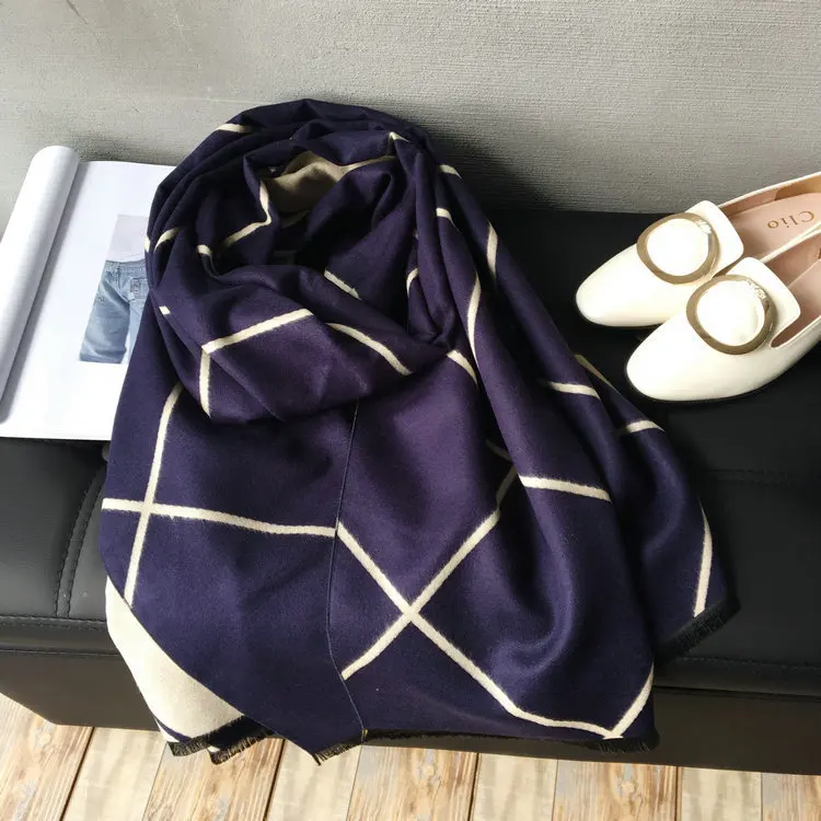 see chart 4 Новинка кашемировый шарф с принтом геометрический Cachecol Foulard для мужчин и женщин любовь пары хиджаб с бахромой кашемировый палантин пончо - Цвет: see chart 4