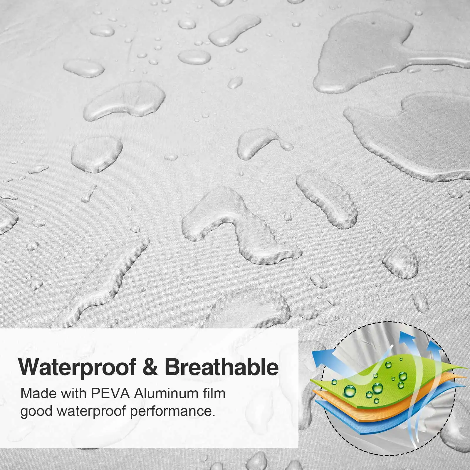 510x200x180 Universal SUV 190T Waterproof Car Covers Dust Rain Snow UV Protection For Toyota Land C