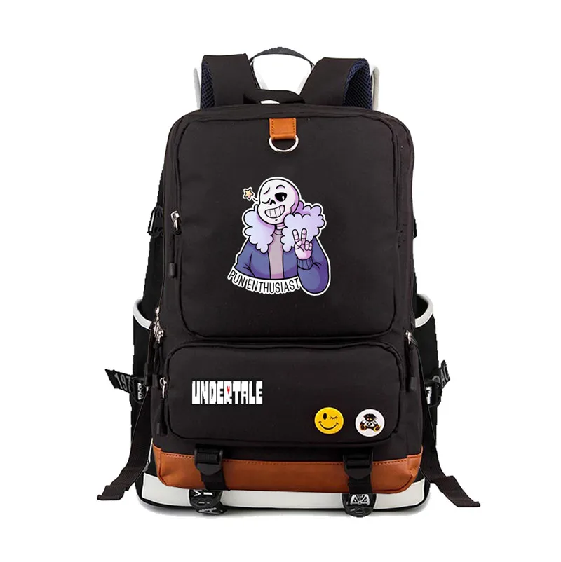 Игра «Undertale» Frisk/Toriel/Sans pixel скелет печати женский рюкзак холщовые Школьные Сумки Подростков мужчин женщин ноутбук рюкзак - Цвет: 12